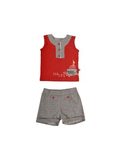 Buy High Quality Cotton Blend and comfy  Baby Pajama Set " T-Shirt + Printed Short " in Egypt