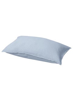 Buy Pillowcase Blue And Striped 50X80 Cm in Saudi Arabia