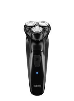 اشتري Blackstone-C Electric Shaver with Pop-up Trimmer for Men, 3D Floating Head, 5W Power, Rechargeable Rotary Razor, 90mins Runtime, USB Type-C Charging في الامارات