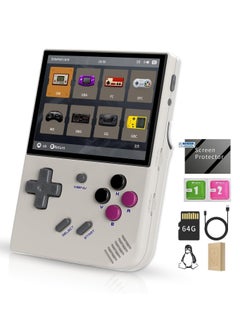 Buy RG35XX Plus Linux Handheld Game Console, 3.5'' IPS Screen, Pre-Loaded 5527 Games, 3300mAh Battery, Supports 5G WiFi Bluetooth HDMI and TV Output (64GB, Grey) in UAE