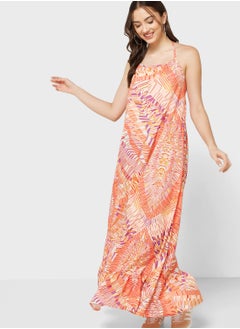 Buy Urban Minx Halter Neck Printed Dress in UAE