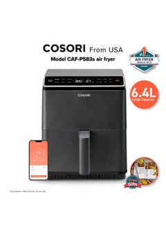 اشتري COSORI CAF-P583s Dual Blaze™ 6.4L Large Smart Air Fryer 12-in-1 One-touch Presets for Crispy and Even Cooking Results في الامارات