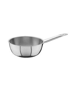 Buy Stainless Steel Induction Sauteuse with rim  24 cm x 7 cm |Ideal for Hotel,Restaurants & Home cookware |Corrosion Resistance|Made in Turkey in UAE