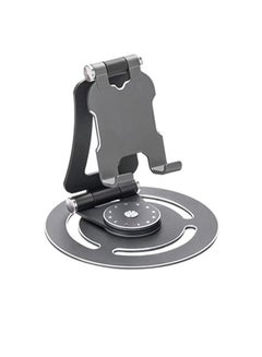 Buy 360° Rotating Metal Tablet Phone Holder Flexible Foldable Cell Phone Holder Holder Your Ultimate Hands-Free Companion Grey in UAE