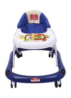 Buy Baby Walker With Toy Tray - Blue/White in UAE