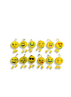 Buy Emoji Smiley Winking Face Yellow Round Cushion  12pieces in Egypt