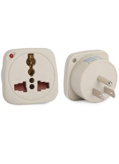 Buy Hasanat Essentials Multi Travel Adaptor Suchko To Universal Power Adapter UK/US/AU to Universal Various Options International Plugs Shutter Indicator (Travel Adaptor 10A 3 Pin USA HE18) in UAE