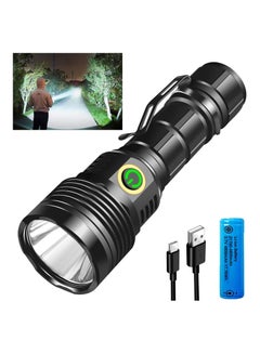 Buy 30000 High Lumens SST40 LED Torch with Power Display Super Bright Rechargeable Flashlight Type C Fast Charging Flash Light with 5 Modes IPX6 Waterproof Durable Torches for Camping Hiking Emergency in Saudi Arabia