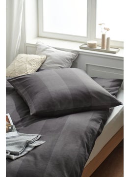 اشتري Single Flannel Duvet Set 135 x 200 Cm, Grey في الامارات