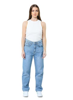 Buy Mom Fit Denim Jeans Pants For Women in Egypt