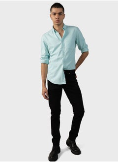 Buy Button Down Slim Fit Shirt in Saudi Arabia