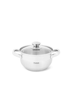 Buy Prime Stainless Steel Stockpot With Glasslid 16Cm in UAE