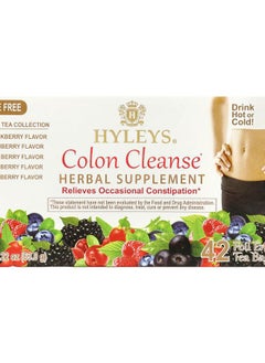 Buy Colon Cleanse Assorted Tea Collection Caffeine Free 42 Foil Envelope Tea Bags 0.05 oz (1.5 g) Each in UAE