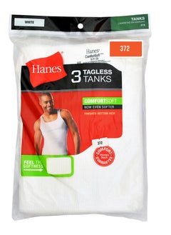 اشتري تيشيرت رجالي أبيض من Hanes (A- Shirt) في السعودية