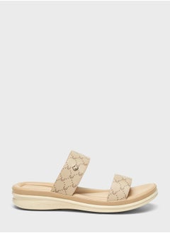 Buy Double Strap Wedge Sandals in UAE