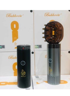 Buy Rechargeable Electric Comb Bukhoor USB Smart Handheld Evaporator Luxury Incense Burner in UAE