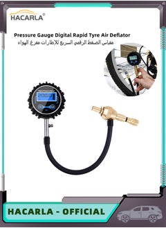 Buy Pressure Gauge Digital Rapid Tyre Air Deflator Tire Pressure Gauge Off Road Vehicle Car for Test Easy to Read in UAE