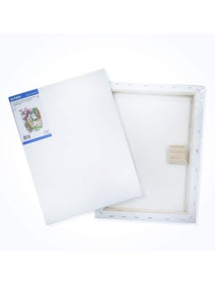 اشتري 1-Piece Stretched Painting Canvas Board 30x40cm Size White في الامارات