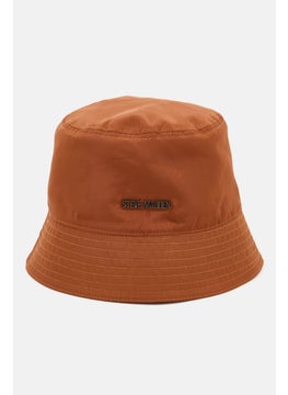 اشتري Women Brand Logo Bucket Hat, Brown في السعودية