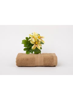 اشتري Infinity 500 Gsm 100% Cotton Terry Fancy Border 1 Hand Towel 50X90 CmSoft Touch Extra Absorbent-Camel في الامارات