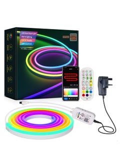 Buy 5M UanTii Smart Neon Light Strip Tuya WIFI DIY LED Strip RGBIC Dream Color Waterproof Music Sync Cuttable Bendable Light Strip in UAE