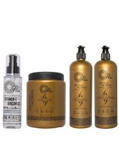 Buy A hair Care Set Of Shampoo 1000  Conditioner 1000  Bath Oil 1000 and Serum 110 ml. in Saudi Arabia