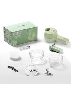 اشتري Multifunctional Vegetable Cutter  Egg Beater Wireless Kitchen Device 3 generation 250ml-Green (1200 mA) في الامارات