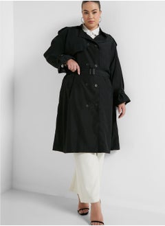 اشتري Button Down Belted Trench Coat في الامارات