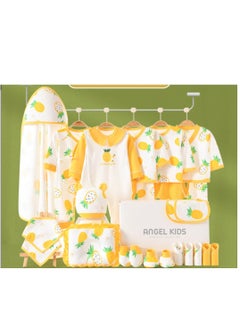 Buy 25 Pieces Baby Gift Box Set, Newborn Yellow Clothing And Supplies, Complete Set Of Newborn Clothing in UAE