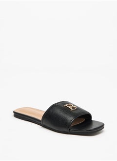 Buy Logo Accent Slip-On Sandals in Saudi Arabia