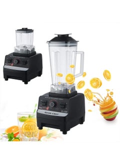 Buy Silver Crest Double Cup Commercial
 2.5L 4500W BPA Free Heavy Duty Blender Mixer Electric High Speed Juicer Food Processor Ice Smoothies Crusher Blander in UAE