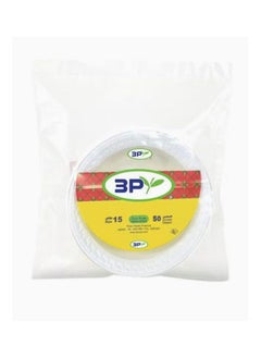 Buy 250 white round deep plastic bowls 15 cm in Saudi Arabia