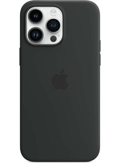 Buy Silicone case for iPhone 14 Pro, Silicone Case with MagSafe Quality case for premium phone - Black in UAE