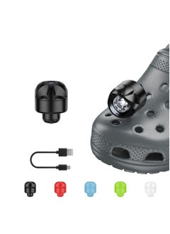 اشتري Croc Charm 2 Pcs Rechargeable Headlights Lights Flashlight Attachment for Croc Light Up Charm Accessories for Kids Boys Adults Men, Clip on Clog Headlight Flashlight Lights في الامارات