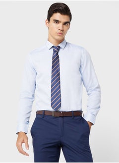 اشتري Pure Cotton Formal Shirt With Full Sleeve & Semi Cutaway Collar في السعودية