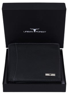 Buy URBAN Oliver Black Leather Wallet for Men 6 Card Slot in UAE