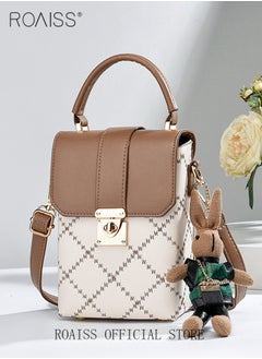 Buy Vintage Mini Square Bag  Stylish and Versatile Smooth Zipper Large Capacity Quality Inside in Saudi Arabia