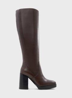 Buy Equine Long Leather High Heel Boots in Saudi Arabia