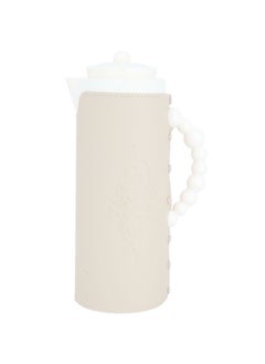 Buy Beige Leather Thermos 1 Liter in Saudi Arabia