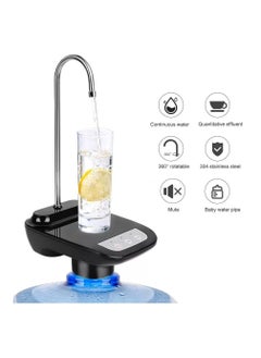 اشتري Portable Wireless Electric Water Dispenser Electric Automatic Water Pump Bucket Dispensing Bottle Usb Rechargeable في الامارات