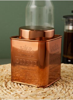 Buy Copper Finish Coffee Canister in UAE