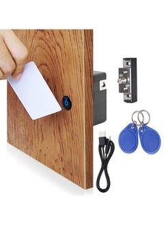 اشتري Electronic Cabinet Lock, Hidden DIY Lock, Smart Cabinet Locks, Electronic Cabinet Lock with USB Cable, Invisible Cabinet Lock with 1 IC Cards and 2 Keychain في السعودية