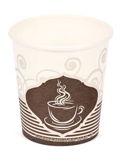 اشتري [50 Cups] Paper Cups 6oz Printed - Hot Beverage Cup for Coffee, Tea, Water في الامارات
