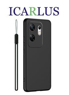 اشتري غطاء حماية Infinix Zero 30 4G سليم سائل سيليكون جراب حماية أسود في السعودية