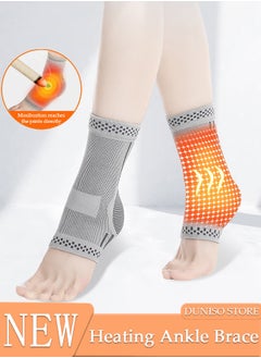 Buy 2PCS Ankle Brace for Relieves Achilles Tendonitis Joint Pain, Unisex Keep Heating Ankle Support Protector for Tendonitis and Arthritis Ankle Brace Sports Running, Torn Ligaments Stabilizing Ankle Wrap in UAE