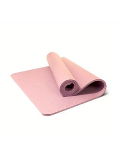 Buy Non-Slip yoga mat Anti-Tear Exercise Mat With Carrying Strap 183x61x1cm pink in Saudi Arabia