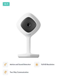 اشتري Smart Mini Security Camera Mini with Two-Way Talking, Motion & Sound Detection, works with Google, Alexa & Tesla Home App في الامارات