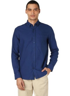 Buy Fancy Basic Long Sleeve Cotton Herringbone Shirt in Egypt