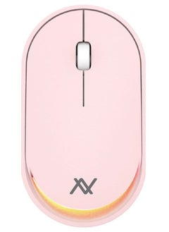 Buy L'avvento (MO18P) Dual Mode Bluetooth - 2.4GHz Mouse with Re-Chargeable Battery - Pink in Egypt