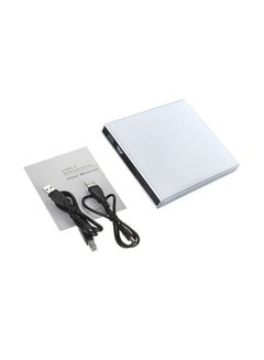 Buy USB 2.0 Slim External Optical Drive White in Saudi Arabia